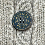 エルメス HERMES セリエボタンカシミヤニットカーディガン ベージュ カシミヤ レディース カーディガン