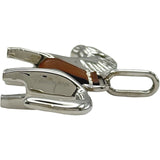 エルメス HERMES キュリオジテチャームペンダントトップ シルバー メタル/レザー アクセサリー