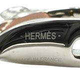 エルメス HERMES キュリオジテチャームペンダントトップ シルバー メタル/レザー アクセサリー