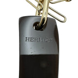 エルメス HERMES アミュレットラッカーGM カヴァリエネックレス ブラウン/ゴールド バッファローホーン/メタル アクセサリー