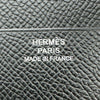 エルメス HERMES ニューHパッサンコンパクト W刻印 ブラック シルバー金具 エプソン レディース 二つ折り財布