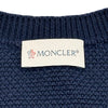 モンクレール MONCLER ダウン切替ニットカーディガン ネイビー ナイロン レディース カーディガン