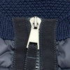 モンクレール MONCLER ダウン切替ニットカーディガン ネイビー ナイロン レディース カーディガン