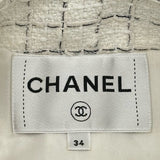シャネル CHANEL マドモアゼルボタンツイードジャケット P79364 ホワイト ツイード レディース その他アウター