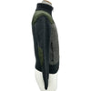 モンクレール MONCLER ヘリンボーンニットジャケット グレー ウール レディース ミリタリージャケット