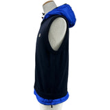 モンクレール MONCLER ダウン切替ニットベスト ネイビー ウール レディース ベスト