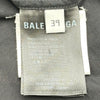 バレンシアガ BALENCIAGA ロゴ総柄長袖シャツ 534333 ブラック コットン メンズ 長袖シャツ