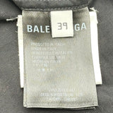 バレンシアガ BALENCIAGA ロゴ総柄長袖シャツ 534333 ブラック コットン メンズ 長袖シャツ
