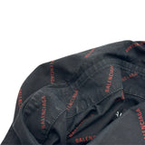 バレンシアガ BALENCIAGA ロゴ総柄長袖シャツ 534333 ブラック コットン メンズ 長袖シャツ