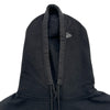 ヨウジヤマモト YOHJI YAMAMOTO POUR x NEW ERA ロゴ刺繡プルオーバーパーカー HK-T16-075 ブラック コットン メンズ パーカー