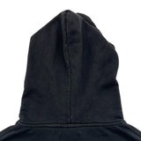 ヨウジヤマモト YOHJI YAMAMOTO POUR x NEW ERA ロゴ刺繡プルオーバーパーカー HK-T16-075 ブラック コットン メンズ パーカー