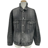 バレンシアガ BALENCIAGA バックロゴデニムジャケット 557388 グレー デニム メンズ デニムジャケット