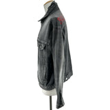バレンシアガ BALENCIAGA バックロゴデニムジャケット 557388 グレー デニム メンズ デニムジャケット