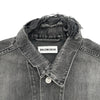 バレンシアガ BALENCIAGA バックロゴデニムジャケット 557388 グレー デニム メンズ デニムジャケット