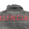 バレンシアガ BALENCIAGA バックロゴデニムジャケット 557388 グレー デニム メンズ デニムジャケット