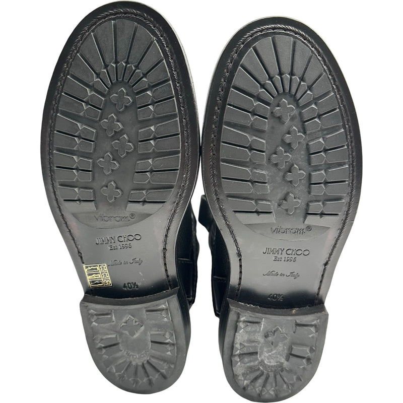 ジミーチュウ JIMMY CHOO エンジニアブーツ ブラック レザー メンズ