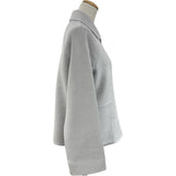 エルメス HERMES セリエボタンカシミヤショートジャケット H6E0102DA グレー カシミヤ レディース その他アウター
