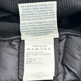 モンクレール MONCLER ダウン切替ニットカーディガン ブラック ナイロン レディース カーディガン