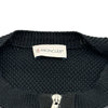モンクレール MONCLER ダウン切替ニットカーディガン ブラック ナイロン レディース カーディガン