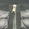 モンクレール MONCLER ダウン切替ニットカーディガン ブラック ナイロン レディース カーディガン