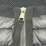 モンクレール MONCLER ダウン切替ニットカーディガン ブラック ナイロン レディース カーディガン