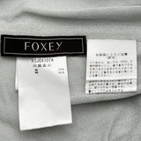 フォクシー FOXEY GOLDEN BLOOM ニットカーディガン 43439 ブルー コットン レディース カーディガン
