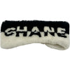 シャネル CHANEL ロゴヘアバンド ブラック/ホワイト ウール/カシミヤ レディース その他ファッション雑貨