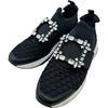 ロジェ ヴィヴィエ ROGER VIVIER ヴィヴラン ビジューローカットスニーカー ブラック ファブリック レディース スニーカー