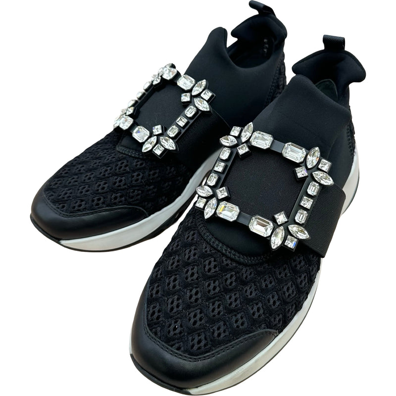 ROGER VIVIER ビジュー スニーカー ブラック ロジェ ヴィヴィエ ROGER VIVIER ヴィヴラン ビジューローカット