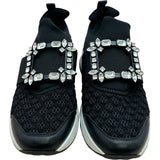 ロジェ ヴィヴィエ ROGER VIVIER ヴィヴラン ビジューローカットスニーカー ブラック ファブリック レディース スニーカー