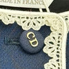 クリスチャン・ディオール Christian Dior CDボタンレースクロップドジャケット 621V28A1166 ネイビー ウール レディース その他アウター