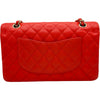 シャネル CHANEL マトラッセ25 A01112 27番台 レッド ゴールド金具 キャビアスキン レディース ショルダーバッグ