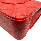 シャネル CHANEL マトラッセ25 A01112 27番台 レッド ゴールド金具 キャビアスキン レディース ショルダーバッグ
