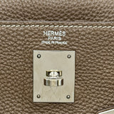 エルメス HERMES ケリー32 内縫い □N刻印 エトゥープ シルバー金具 トゴ レディース ショルダーバッグ
