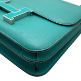 エルメス HERMES コンスタンス3 24 ヴェルソ A刻印 ブルーパオン/ミント ラッカー/シルバー金具 エプソン レディース ショルダーバッグ