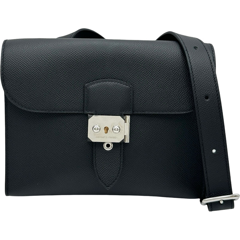 HERMES エルメス ショルダーバッグ エルメス HERMES サックアベデッシュ21 K刻印 ブラック シルバー金具