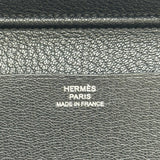 エルメス HERMES アジェンダヴィジョンⅡ K刻印 ブラック シルバー金具 シェーブル レディース 手帳カバー
