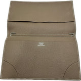 エルメス HERMES アジェンダヴィジョンⅡ W刻印 エトゥープ シルバー金具 シェーブル レディース 手帳カバー
