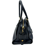 プラダ PRADA 2WAYハンドバッグ 1BA164 ネイビー ゴールド金具 レザー レディース ハンドバッグ