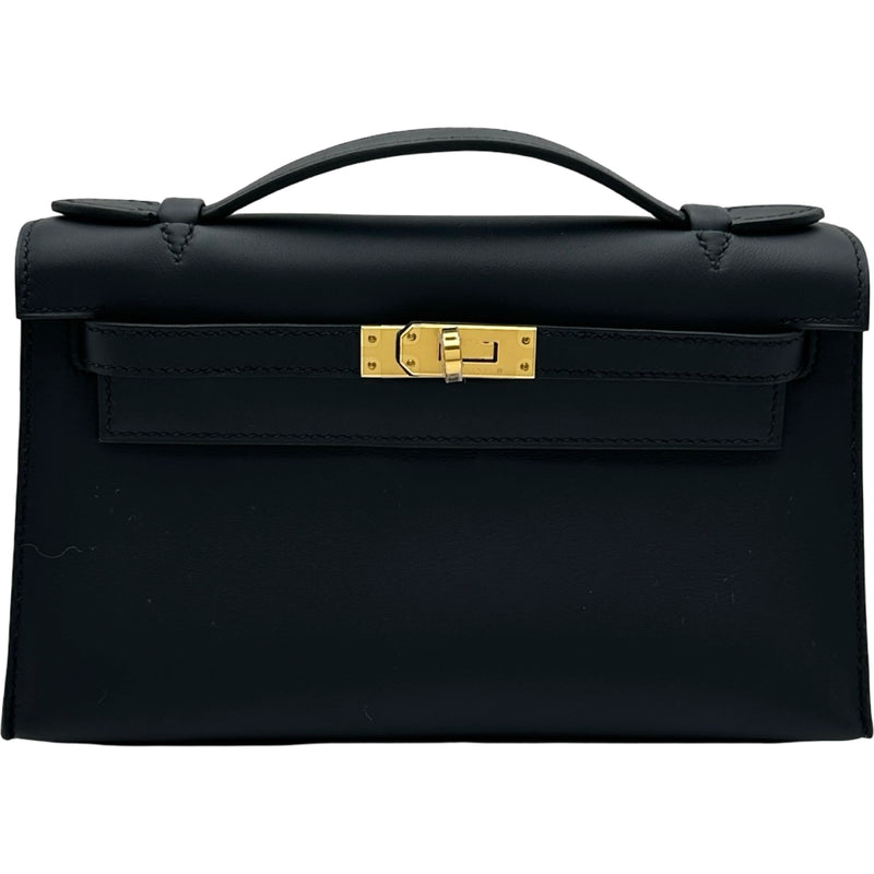 エルメス HERMES ポシェットケリー B刻印 ブラック スイフト