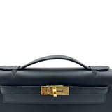 エルメス HERMES ポシェットケリー B刻印 ブラック スイフト レディース ハンドバッグ