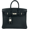 エルメス HERMES バーキン25 G刻印 ブラック シルバー金具 トゴ レディース ハンドバッグ