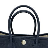 エルメス HERMES ネオガーデン23 G刻印 ブルーニュイ シルバー金具 トゴ レディース ハンドバッグ