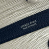 エルメス HERMES ネオガーデン23 G刻印 ブルーニュイ シルバー金具 トゴ レディース ハンドバッグ