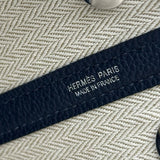 エルメス HERMES ネオガーデン23 G刻印 ブルーニュイ シルバー金具 トゴ レディース ハンドバッグ