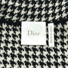 クリスチャン・ディオール Christian Dior ハウンドトゥース切替カシミヤブレンドニットジャケット 644V53A2983 ホワイト ウール レディース その他アウター