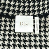 クリスチャン・ディオール Christian Dior ハウンドトゥース切替カシミヤブレンドニットジャケット 644V53A2983 ホワイト ウール レディース その他アウター