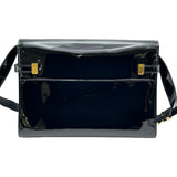 サンローラン SAINT LAURENT マンハッタン ショルダーバッグ 579271 ブラック ゴールド金具 エナメル レディース ショルダーバッグ