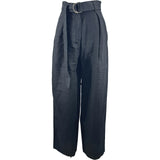 マックスマーラ Max Mara S Max Mara リネンスラックスパンプス 25191311136 ブラック リネン レディース パンツ