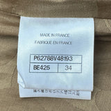 シャネル CHANEL カメリアボタンイルドコットンフーテッドコート P62788 キャメル コットン レディース その他アウター